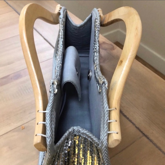 Aldo silver with sequences bag - Picture 2 of 4